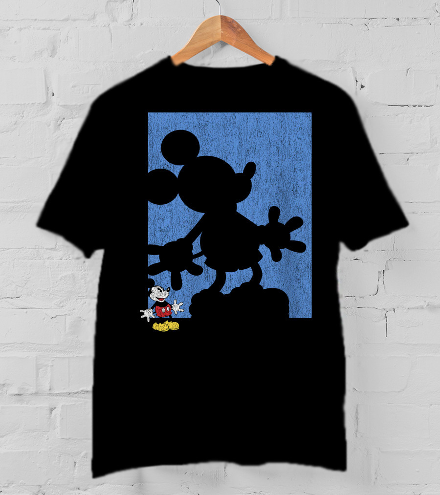 Disney Mickey Mouse Shadow Classic Iconic Pose T-Shirt