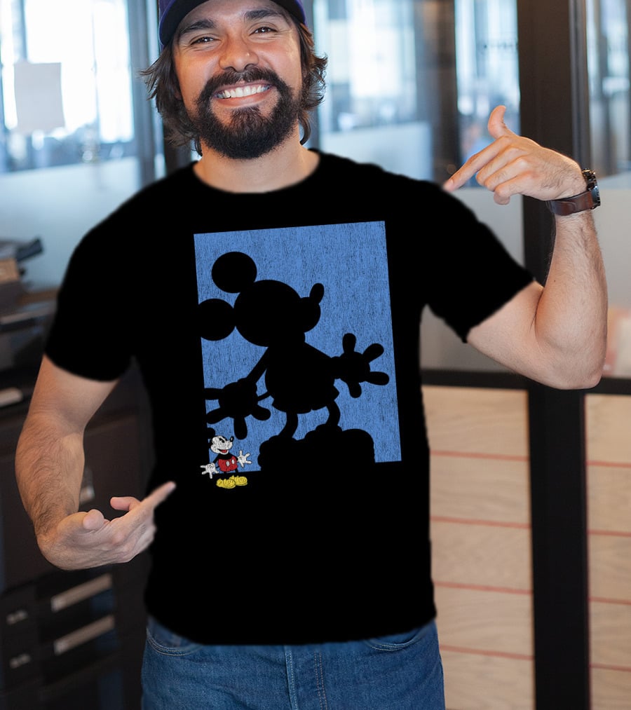 Disney Mickey Mouse Shadow Classic Iconic Pose T-Shirt