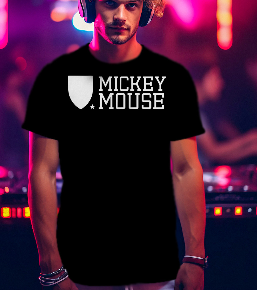 Mickey Mouse University Shield Emblem T-Shirt