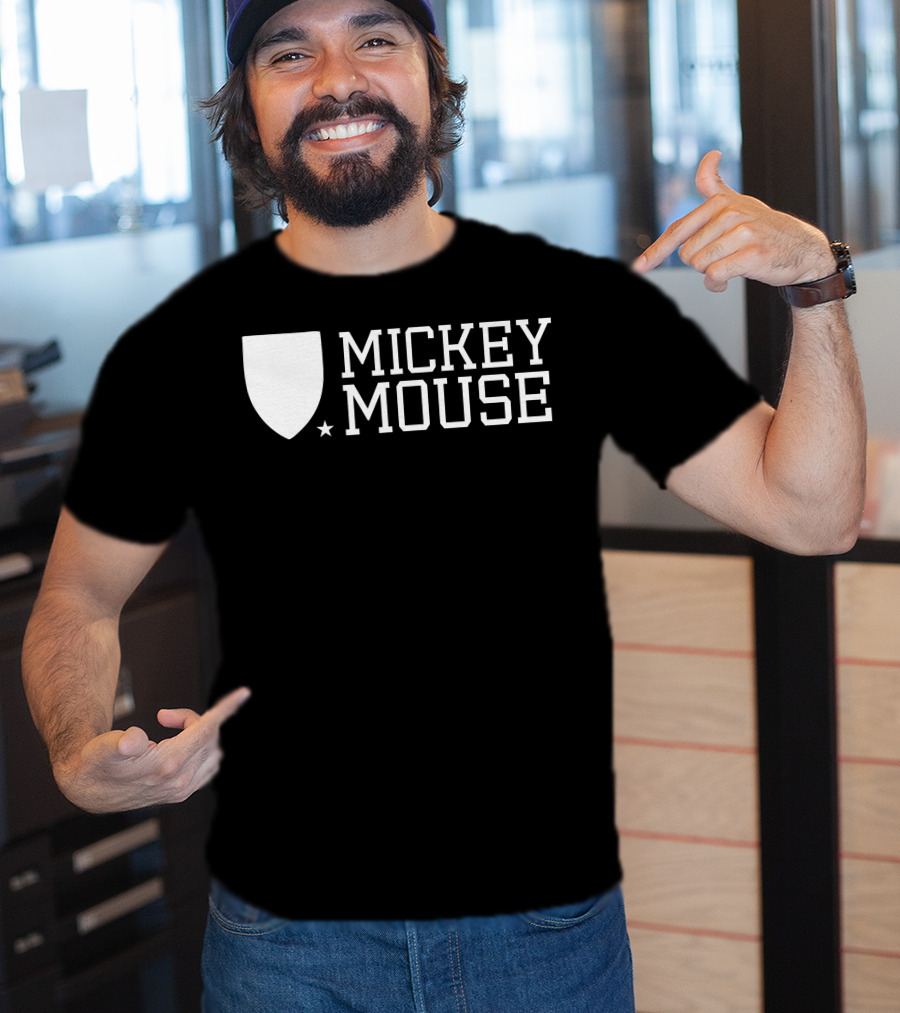 Mickey Mouse University Shield Emblem T-Shirt