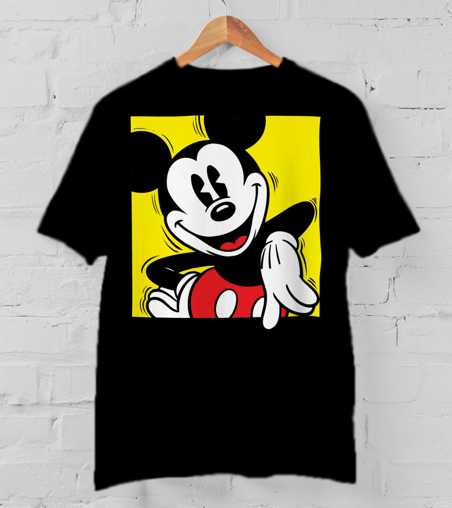 Mickey Mouse Vintage Yellow Frame Disney T-Shirt