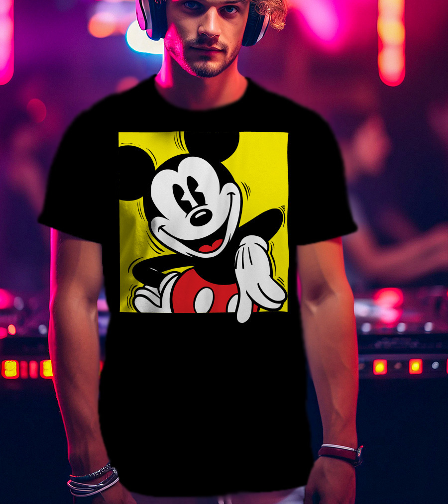 Mickey Mouse Vintage Yellow Frame Disney T-Shirt