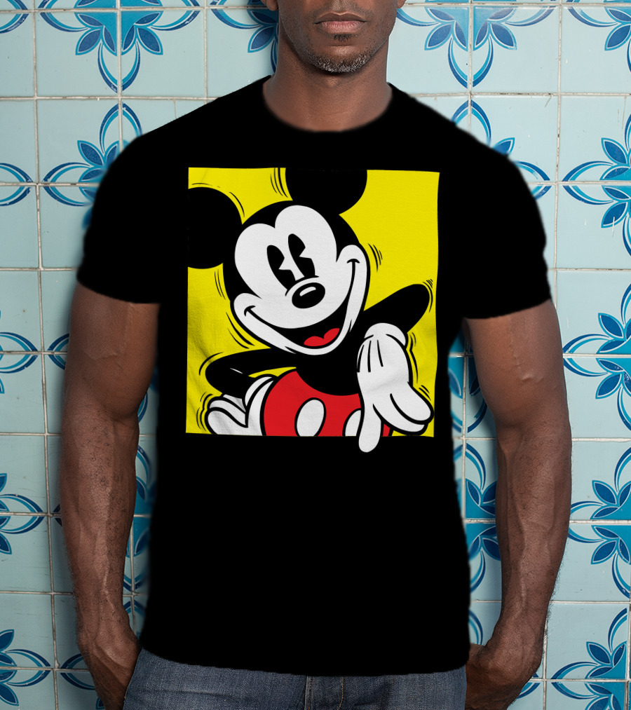 Mickey Mouse Vintage Yellow Frame Disney T-Shirt