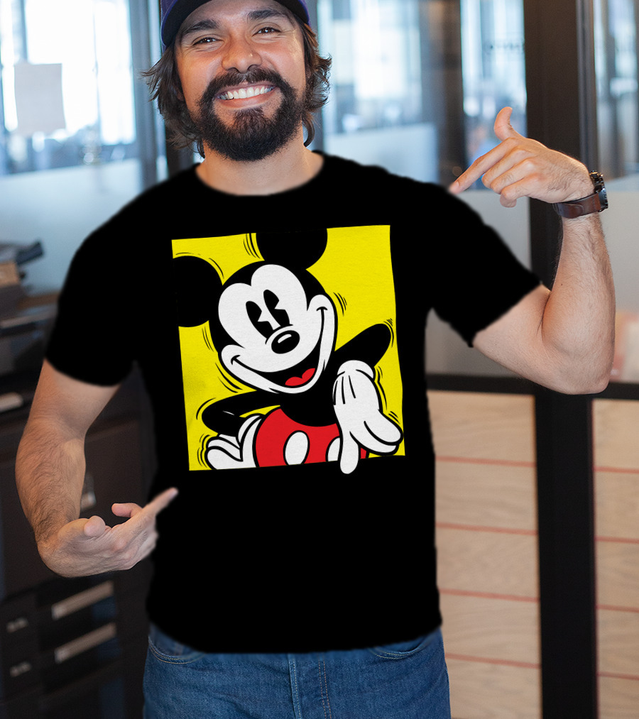 Mickey Mouse Vintage Yellow Frame Disney T-Shirt