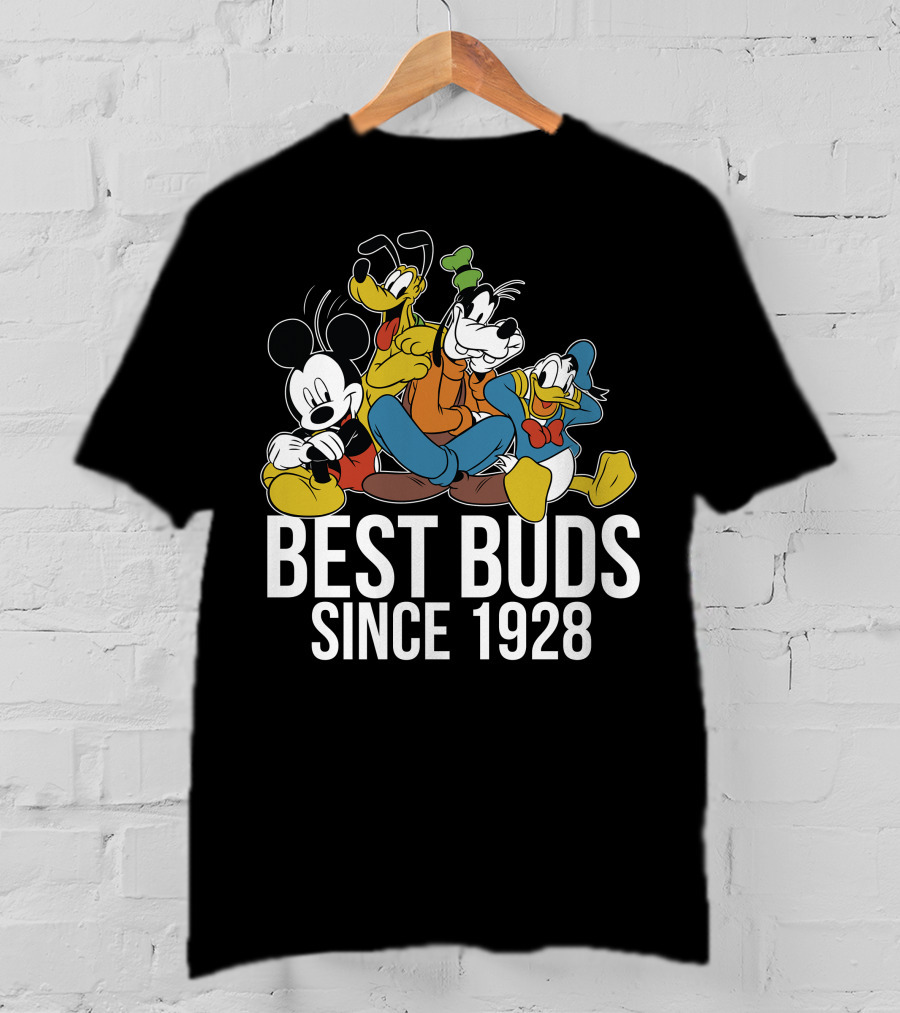 Best Buds Since 1928 Disney Mickeys 90th T-Shirt
