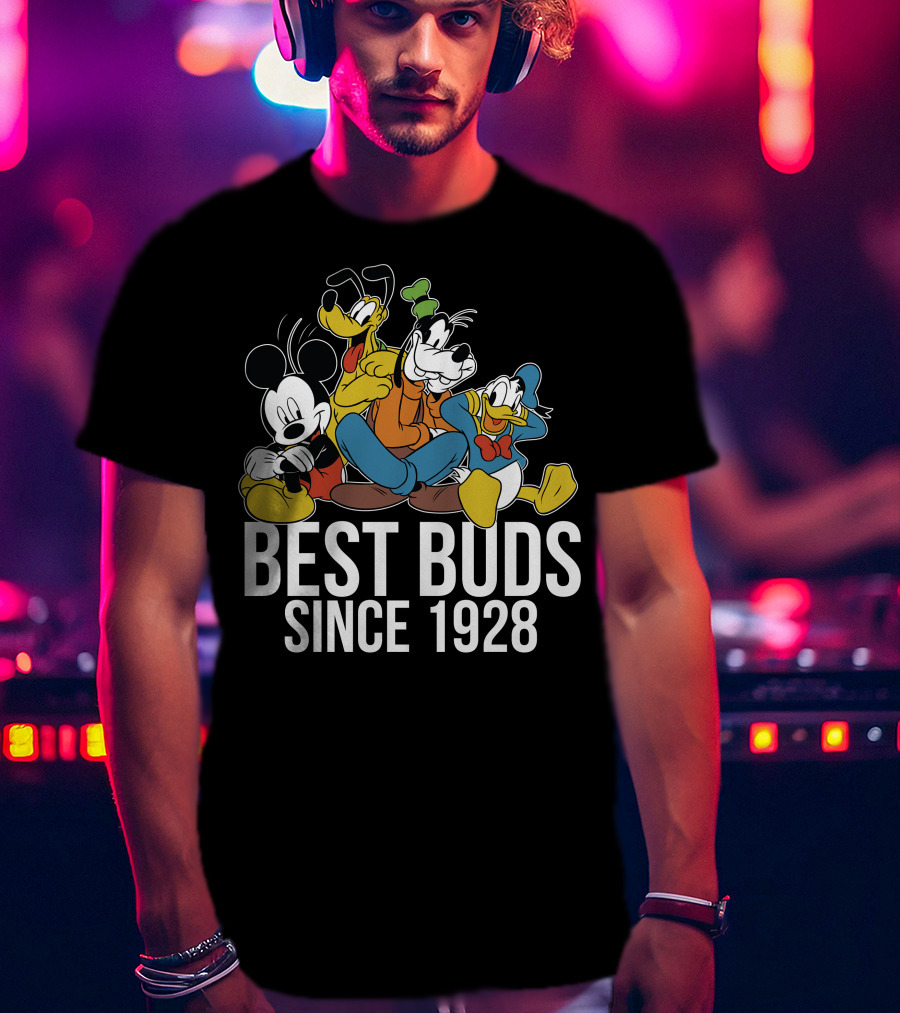 Best Buds Since 1928 Disney Mickeys 90th T-Shirt
