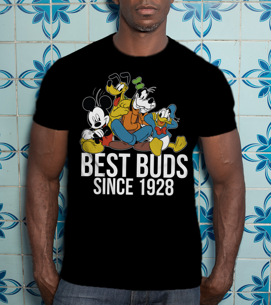 Best Buds Since 1928 Disney Mickeys 90th T-Shirt