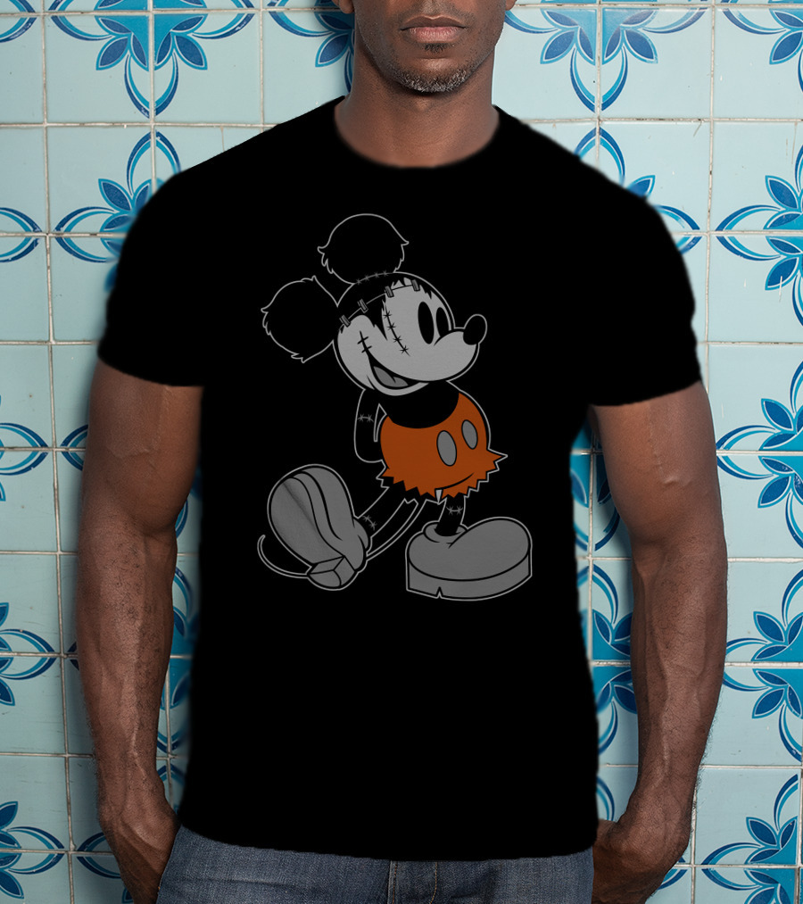 Disney FrankenMickey Halloween Character Mash-Up T-Shirt