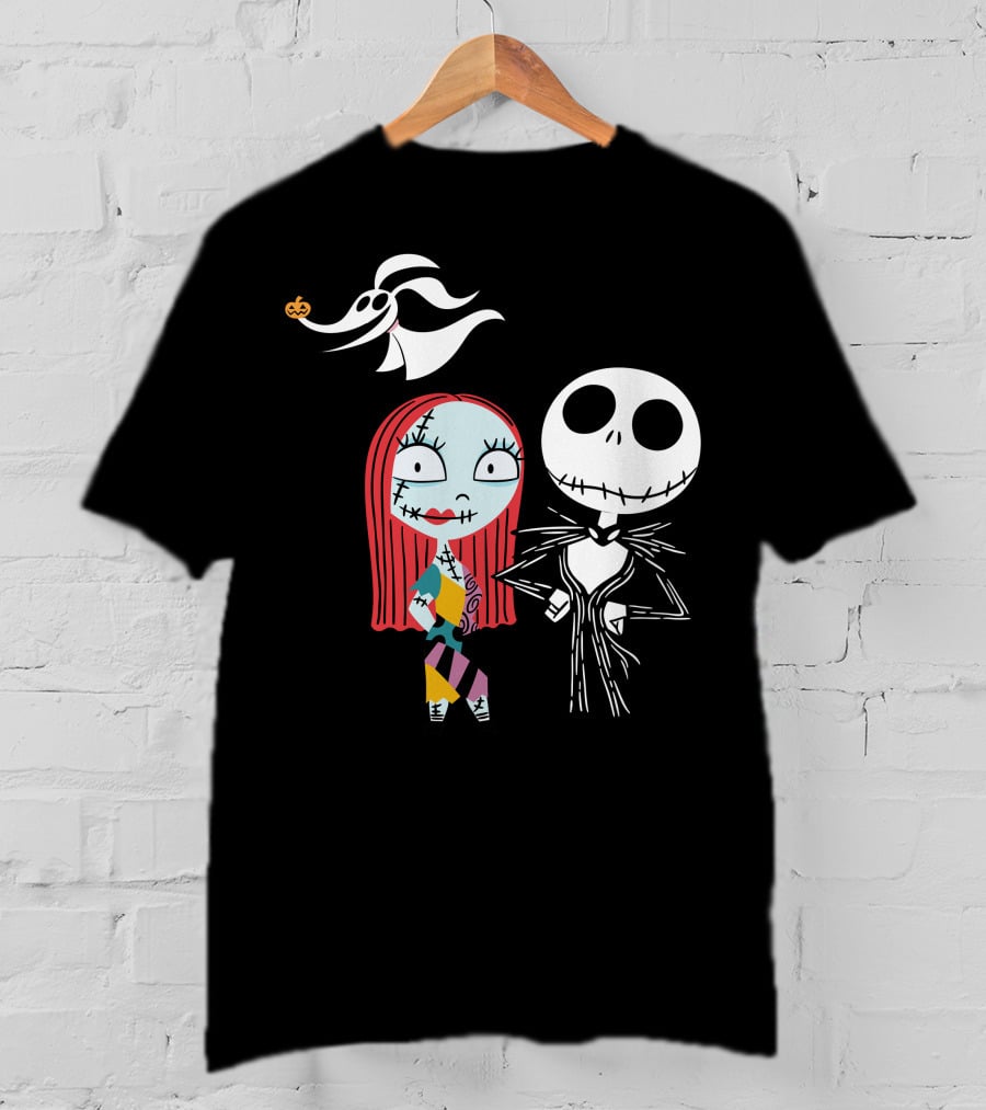 Disney Nightmare Before Xmas Jack Sally Zero T-Shirt