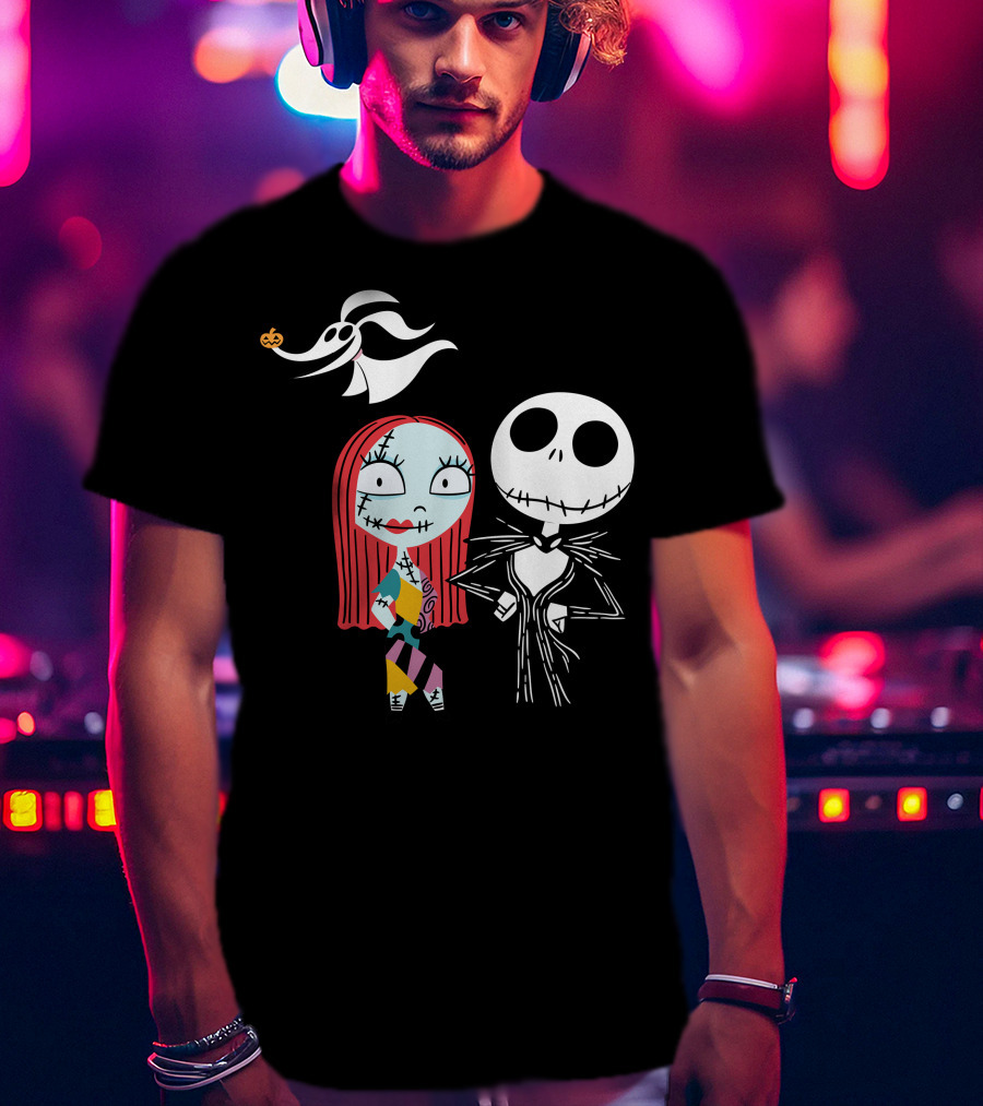 Disney Nightmare Before Xmas Jack Sally Zero T-Shirt