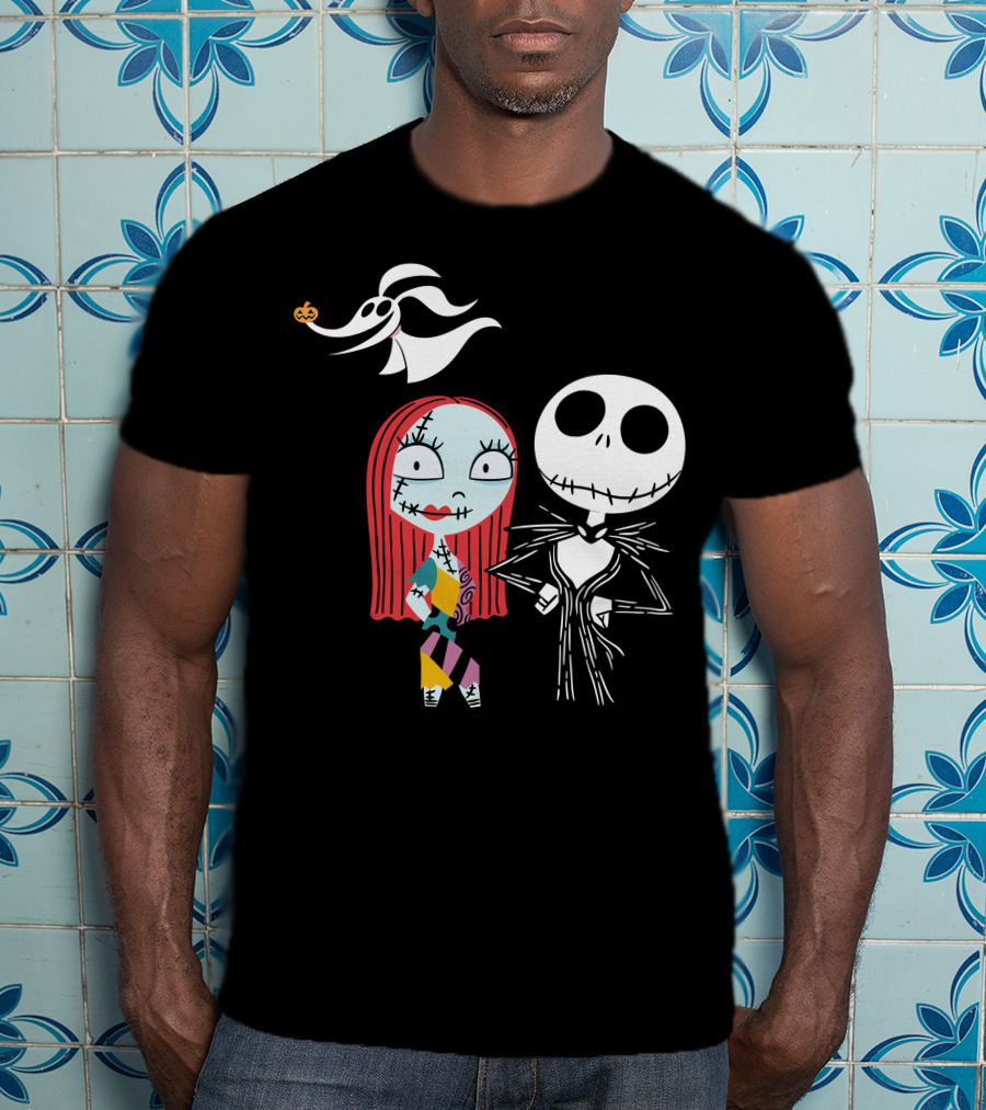 Disney Nightmare Before Xmas Jack Sally Zero T-Shirt