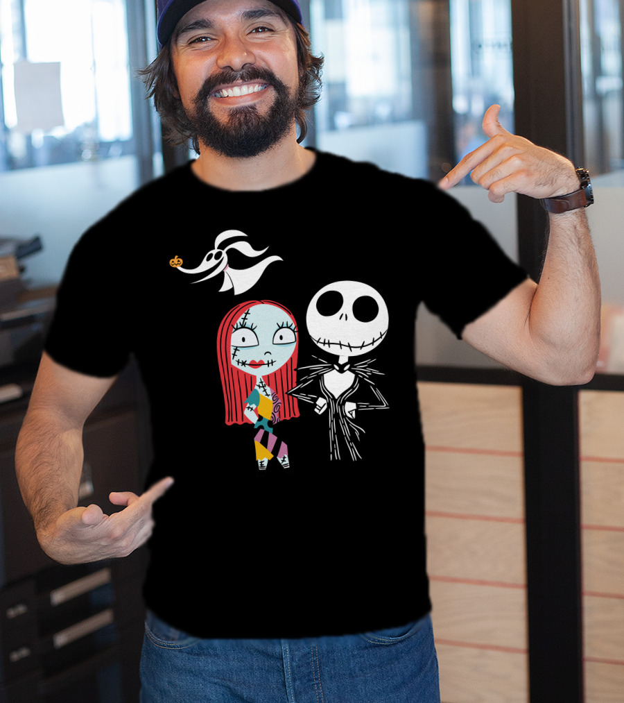 Disney Nightmare Before Xmas Jack Sally Zero T-Shirt