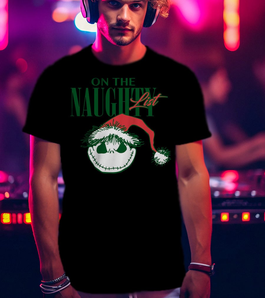 Nightmare Before Christmas On The Naughty List T-Shirt