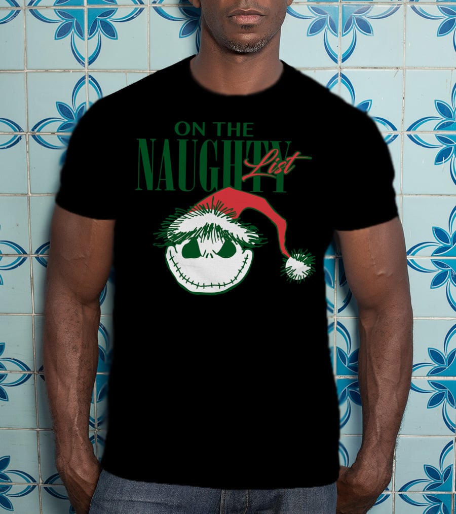 Nightmare Before Christmas On The Naughty List T-Shirt