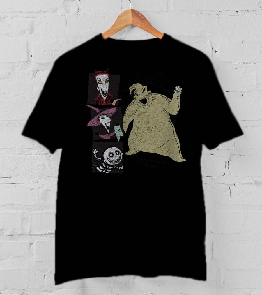 Disney Nightmare Before Xmas Oogie Boogie Characters Group T-Shirt