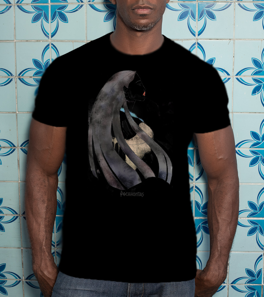 Pocahontas Disney Profile Drawing T-Shirt