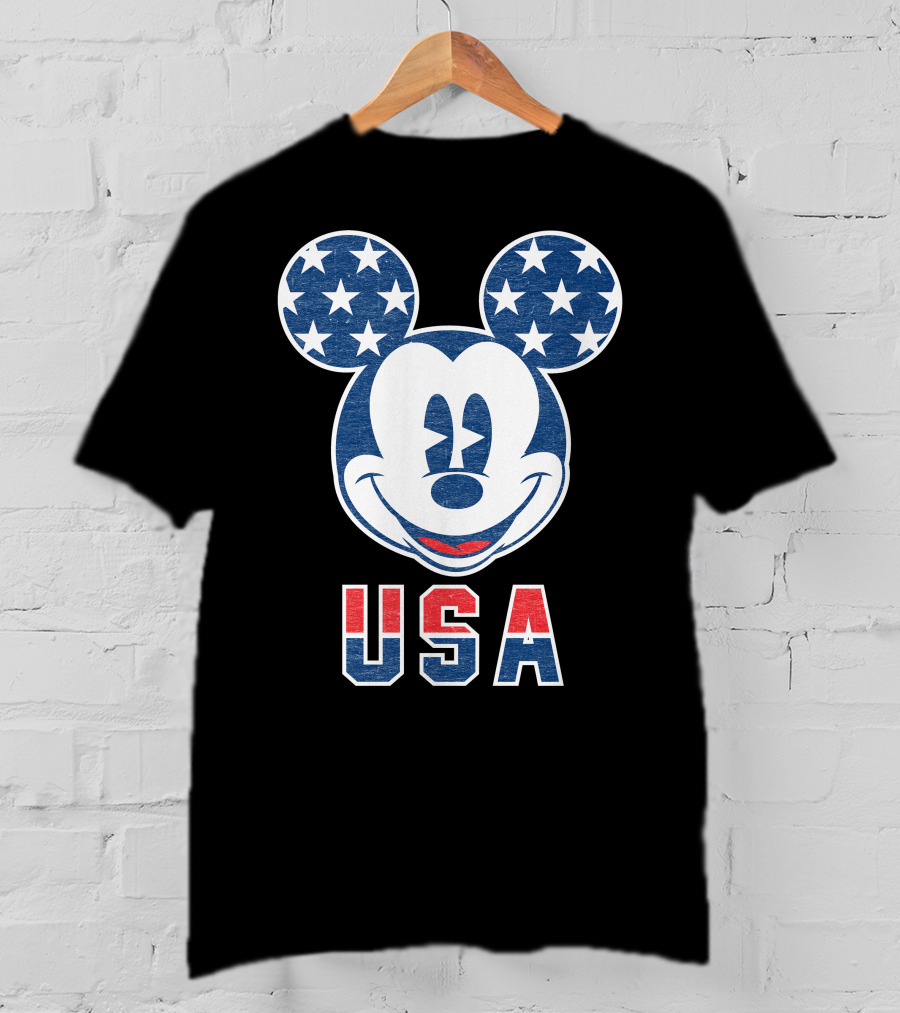 Disney USA Stars Happy Mickey Mouse T-Shirt