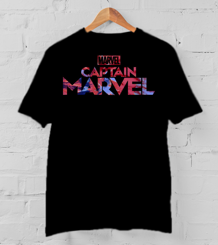 Marvel Captain Marvel Bold Tie Dye Movie T-Shirt