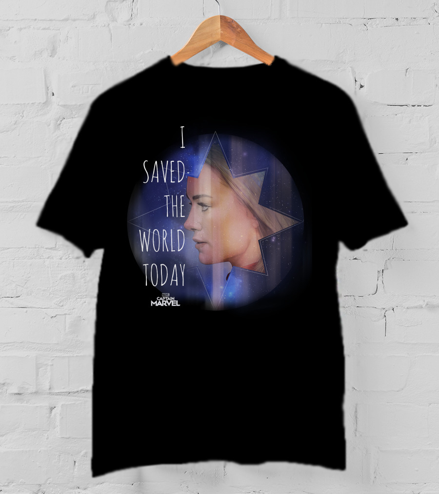 I Saved The World Today Captain Marvel T-Shirt