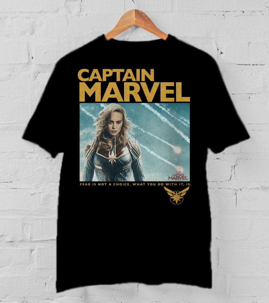 Captain Marvel Fear Is Not A Choice Vintage Movie T-Shirt