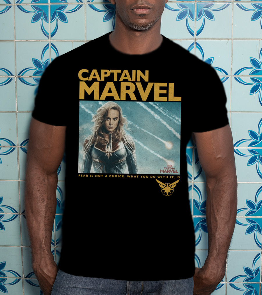 Captain Marvel Fear Is Not A Choice Vintage Movie T-Shirt