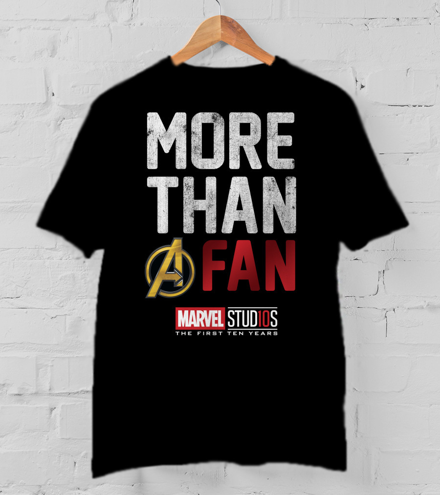 Marvel Studios Avengers More Than A Fan The First Ten Years T-Shirt