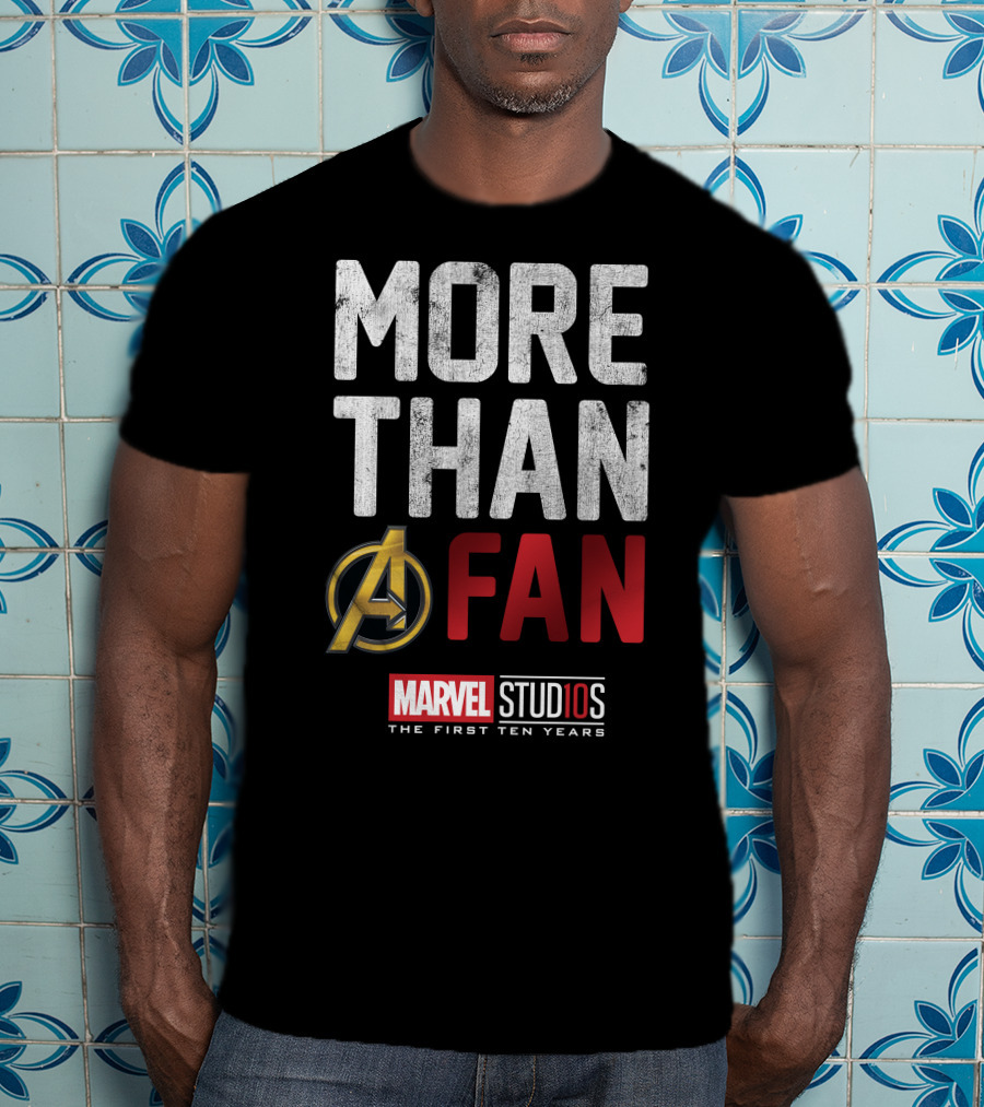 Marvel Studios Avengers More Than A Fan The First Ten Years T-Shirt