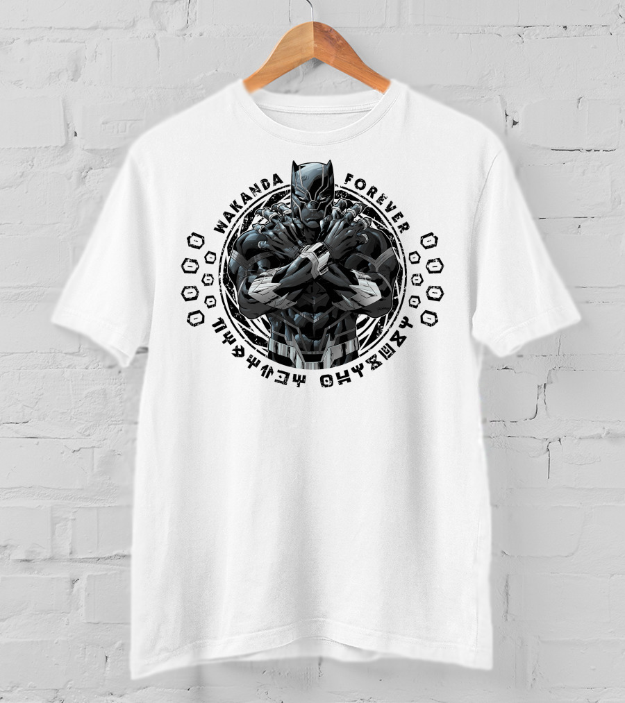 Wakanda Forever Marvel Black Panther Crossed Arms T-Shirt