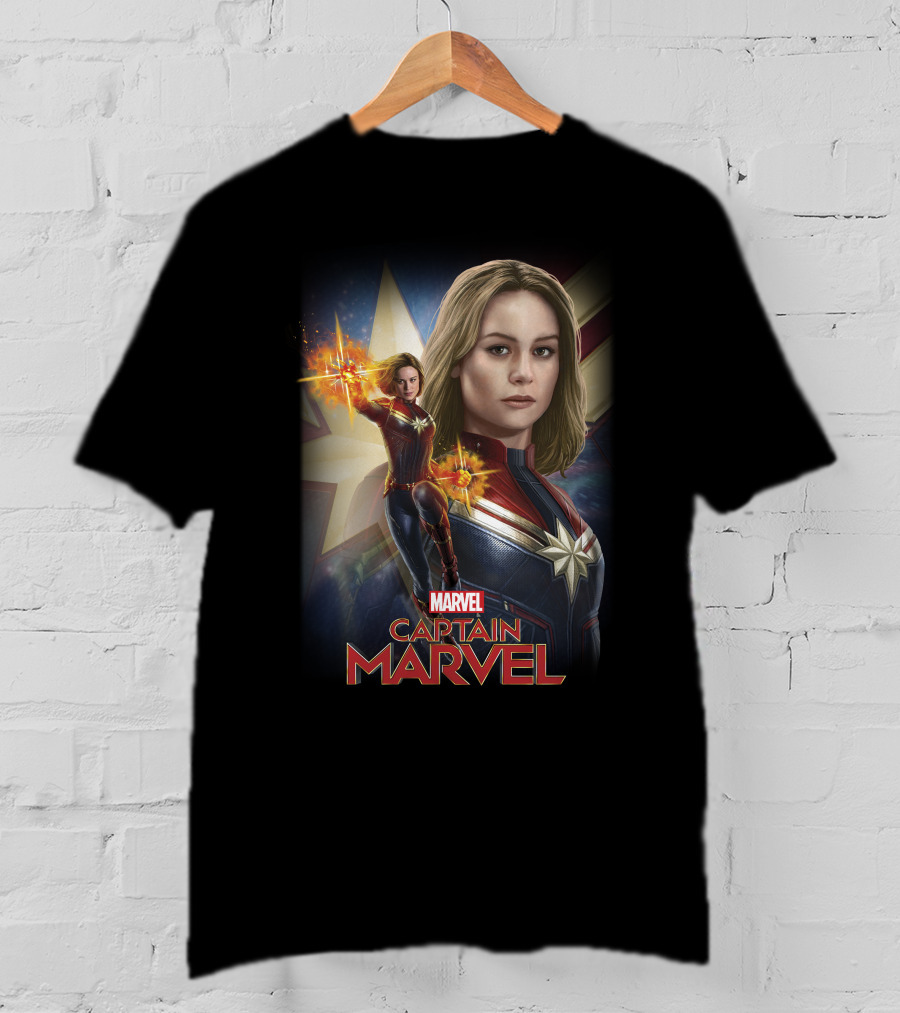 Marvel Captain Marvel Starburst Power T-Shirt