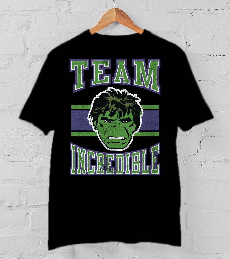 Marvel Classic Team Incredible Hulk Retro T-Shirt