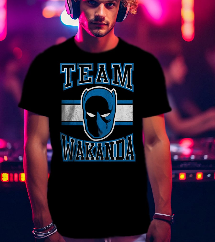 Team Wakanda Marvel Classic Black Panther T-Shirt