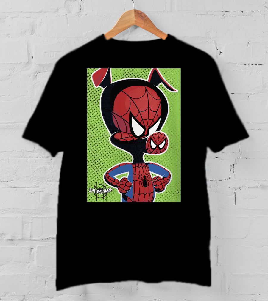 Marvel Spider-Ham Spiderverse Pop Art Spider-Man Character Heroic Pose T-Shirt