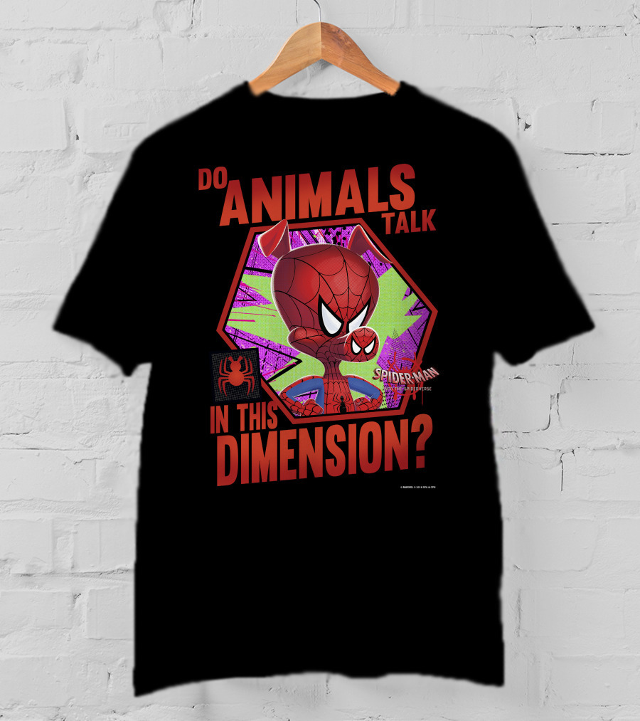 Do Animals Talk In This Dimension Spider-Man Spiderverse T-Shirt