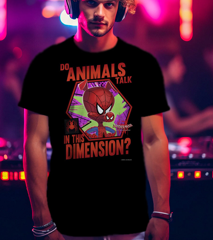 Do Animals Talk In This Dimension Spider-Man Spiderverse T-Shirt