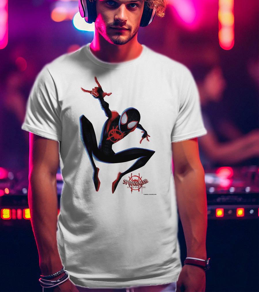 Spider-Man Into The Spiderverse Miles Morales Marvel T-Shirt
