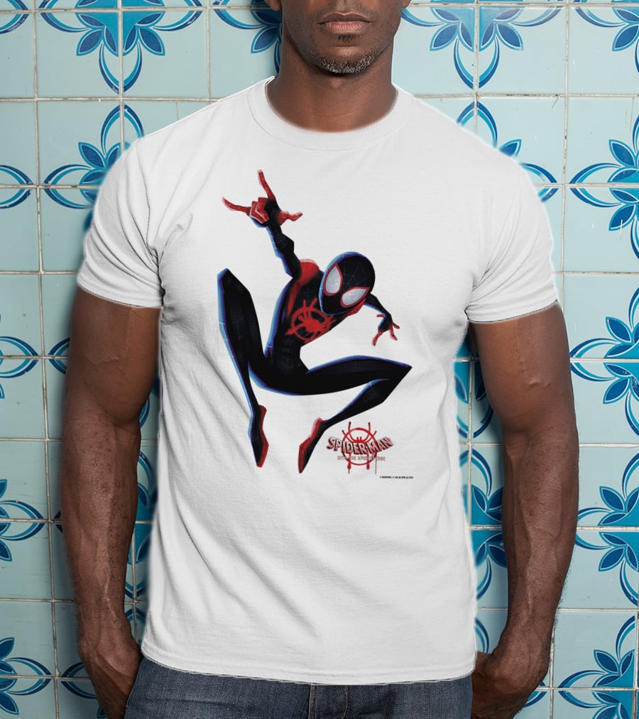 Spider-Man Into The Spiderverse Miles Morales Marvel T-Shirt