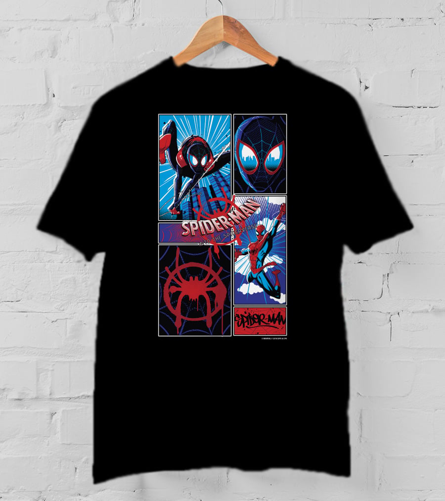 Marvel Spider-Man Spiderverse Miles Morales And Peter Parker T-Shirt