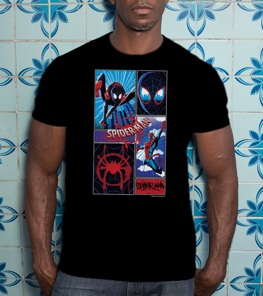Marvel Spider-Man Spiderverse Miles Morales And Peter Parker T-Shirt