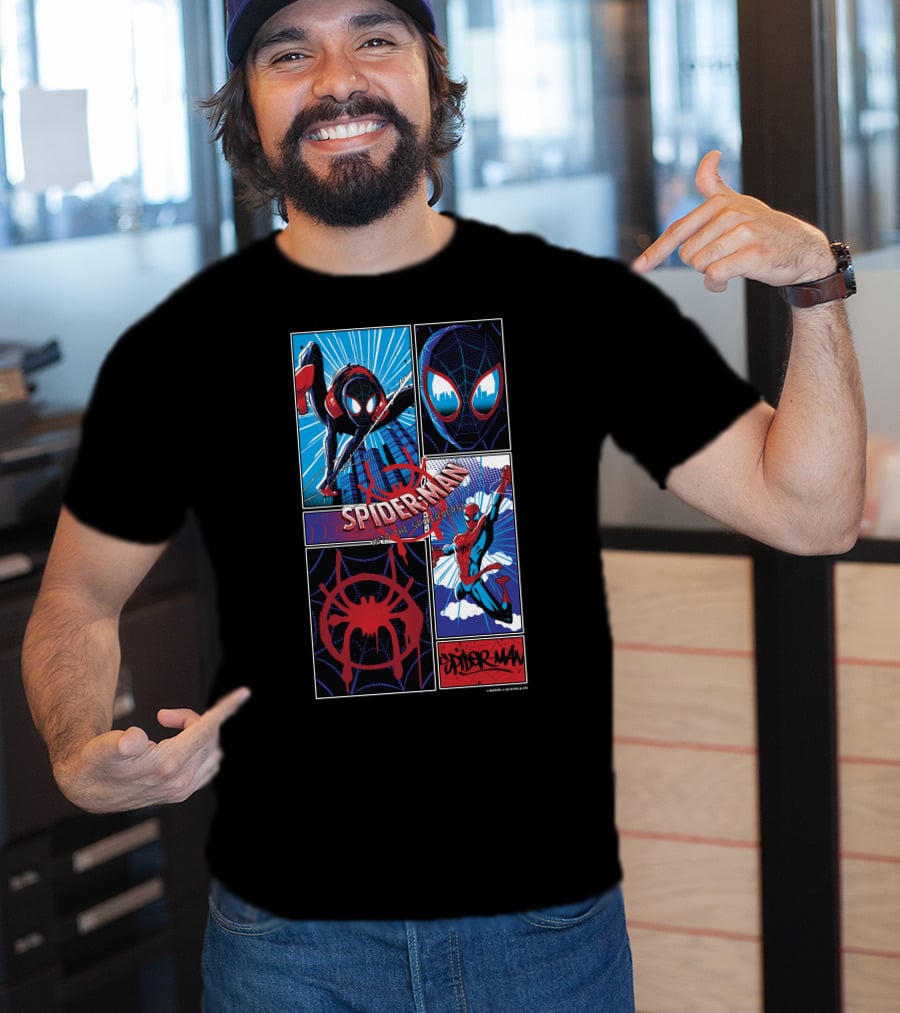 Marvel Spider-Man Spiderverse Miles Morales And Peter Parker T-Shirt