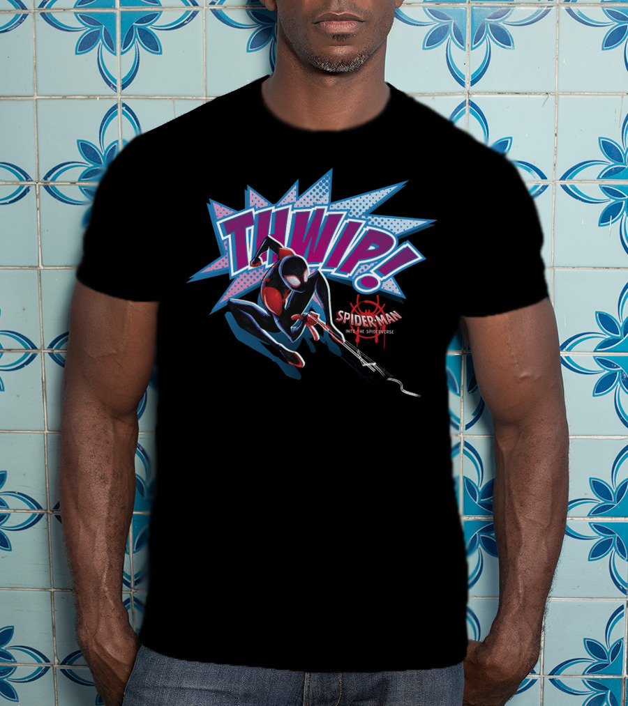 Marvel Spider-Man Into The Spider-Verse Thwip Action T-Shirt