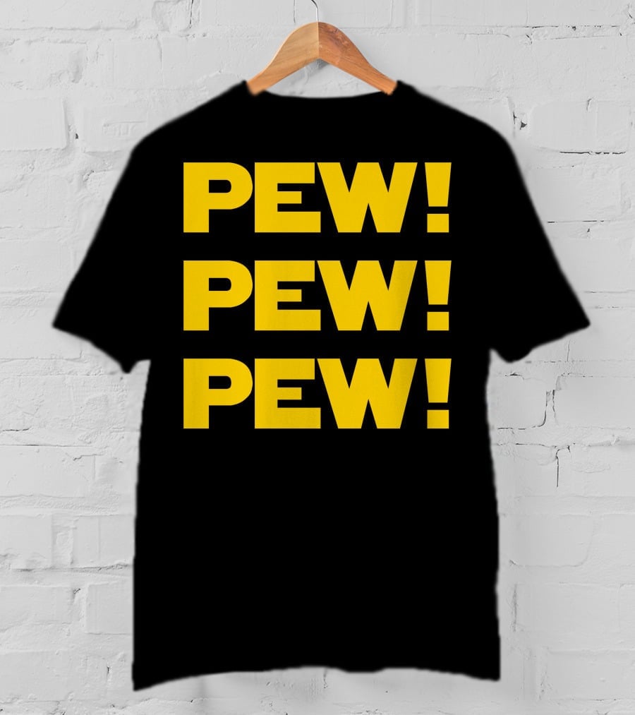 Star Nerd Geek Wars Space Pew Pew Pew Pew Pew Pew T-Shirt