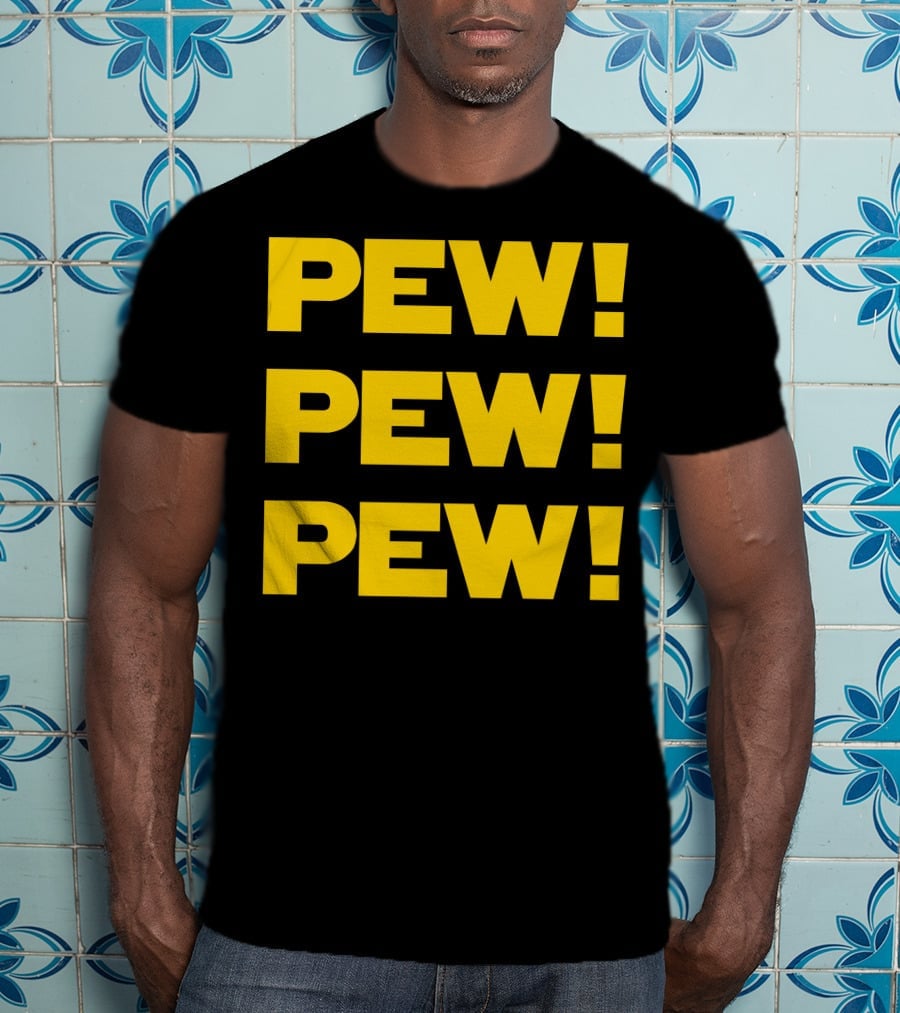 Star Nerd Geek Wars Space Pew Pew Pew Pew Pew Pew T-Shirt