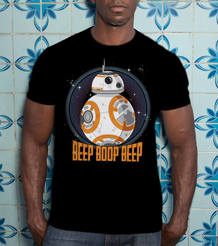 Star Wars BB-8 Beep Boop Beep Circle T-Shirt