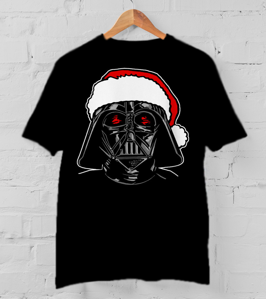 Star Wars Darth Vader Santa Sketch Holiday T-Shirt