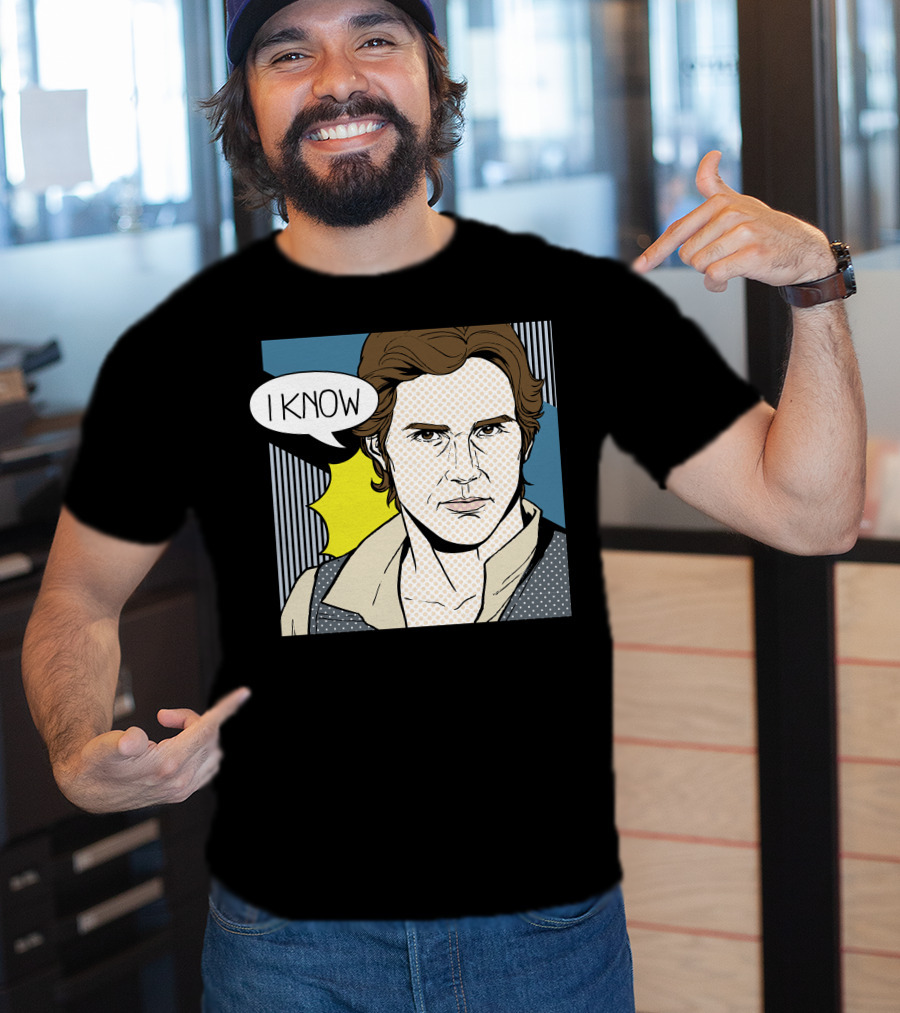 Star Wars Han Solo I Know Pop Art Retro Couples Fan Favorite T-Shirt