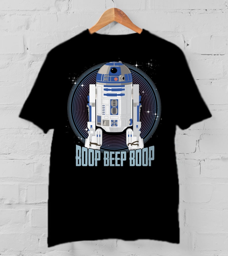 Star Wars R2-D2 Boop Beep Boop Circle T-Shirt