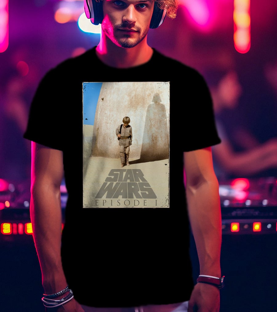 Star Wars Episode I The Phantom Menace Anakin Skywalker Shadow T-Shirt