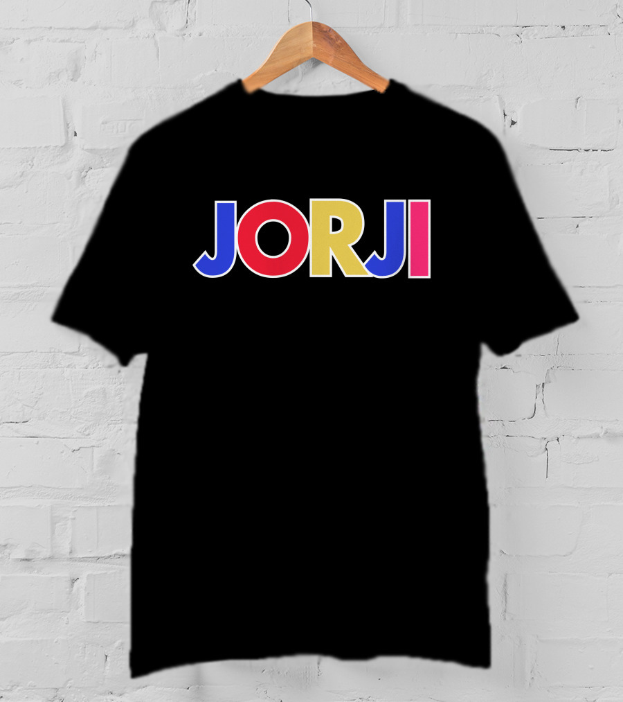 JORJI Multicolored Bold Block Letters T-Shirt
