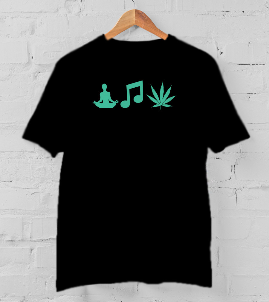 Lifestyle Stevie Stacks 84 Meditation Music Cannabis T-Shirt