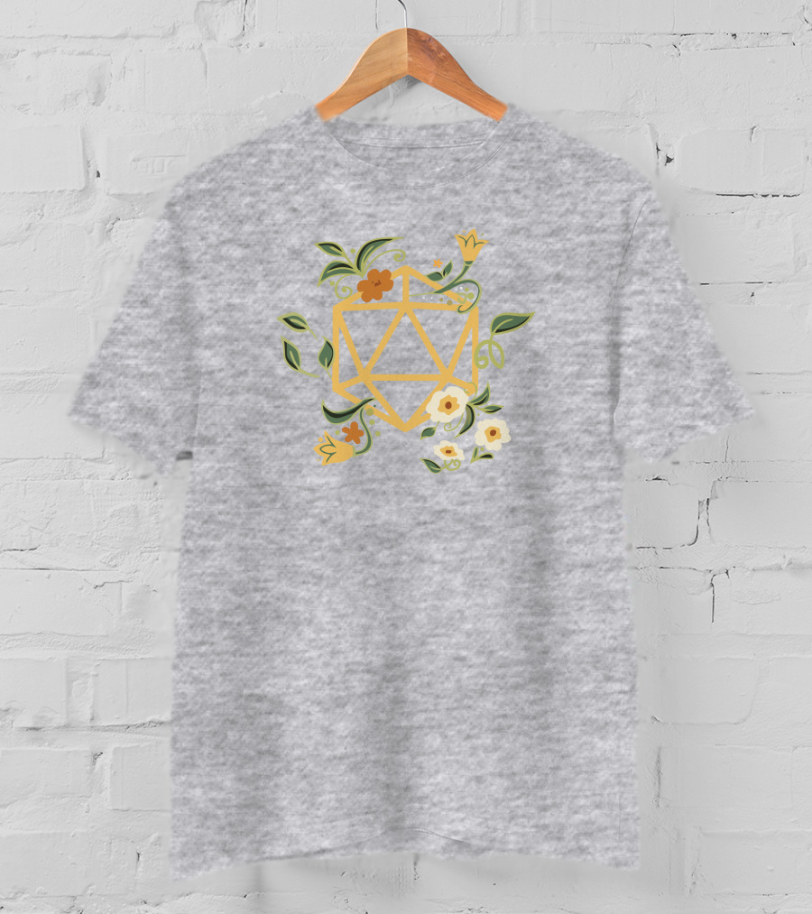 Harli Kane Pax Eastharli Hero Floral Druid Dice Dungeons And Dragons T-Shirt